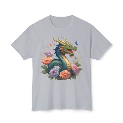 Dragon Art Print T Shirt Unisex HD Cotton Made In USA Full Color