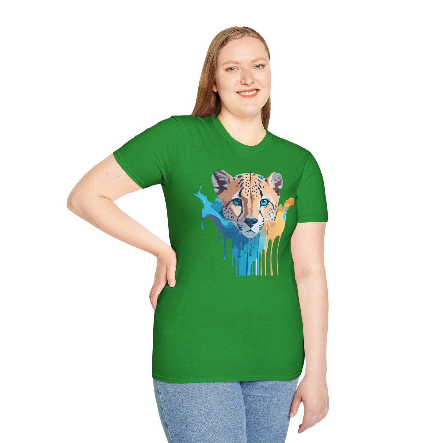 Cheetah Shirt, Shirt with Cheetah, Cheetah Tee, Shirt with Animals