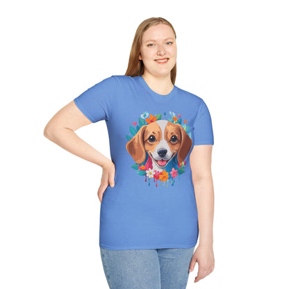 Unisex Dog Shirt Animal Tee Gildan Softstyle 64000 Cotton Tee