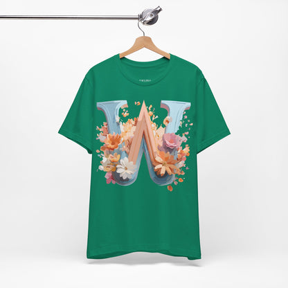 Natural Cotton Tee Shirt - Letters Collection - W Printify