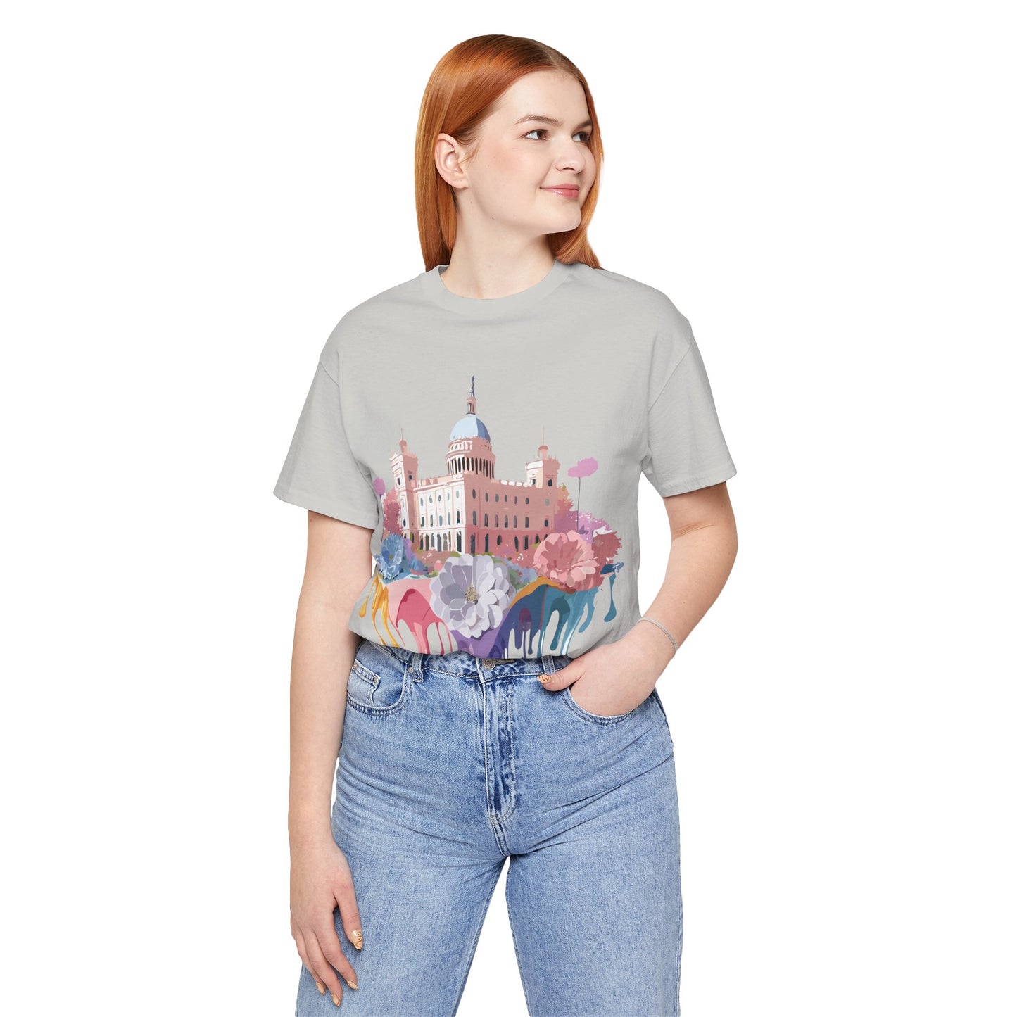 Natural Cotton Tee Shirt - Beautiful Places Collection - Madrid