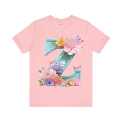 Natural Cotton Tee Shirt - Letters Collection - Z Printify
