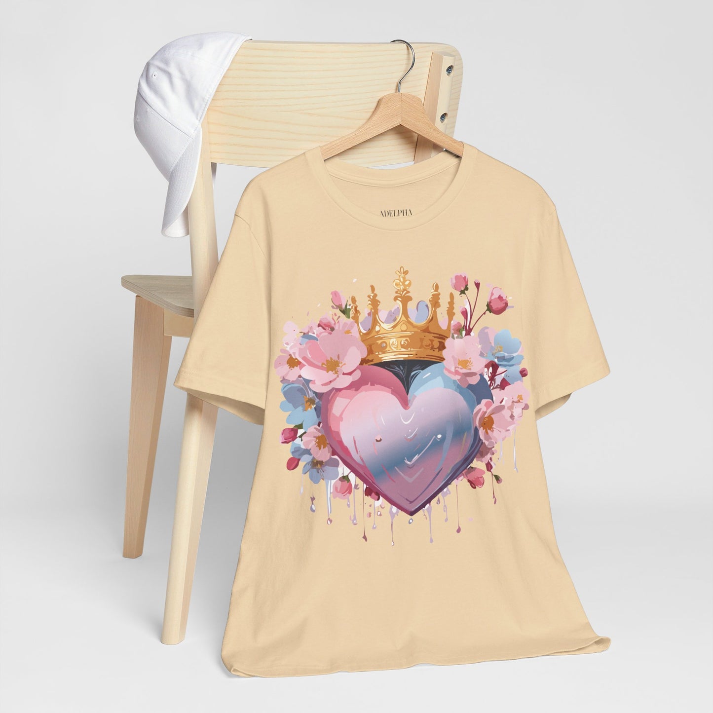 T-Shirt aus natürlicher Baumwolle – Love Story-Kollektion