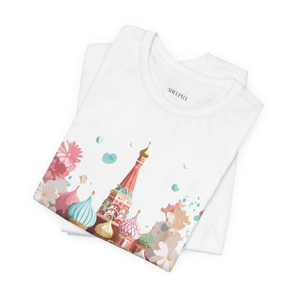 Natural Cotton Tee Shirt - Beautiful Places Collection - Moscow Printify