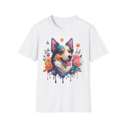 Animal Print Dog Shirt Unisex Softstyle Cotton Tee For Pet Lovers