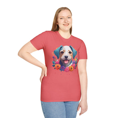 Dog Shirt Unisex Animal Short Sleeve Tee Gildan Softstyle 64000 Cotton Tee