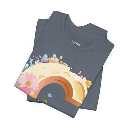 Natural Cotton Tee Shirt - Letters Collection - C Printify