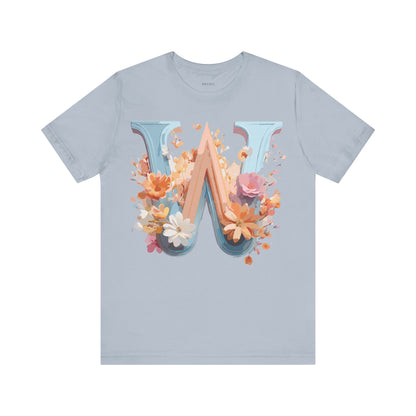 Natural Cotton Tee Shirt - Letters Collection - W Printify