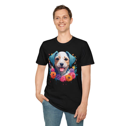 Dog Shirt Unisex Animal Short Sleeve Tee Gildan Softstyle 64000 Cotton Tee