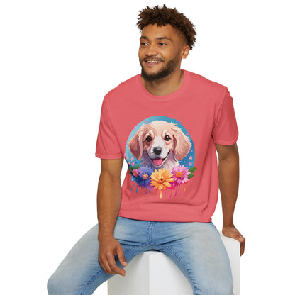 Unisex Dog Shirt Animal Tee Gildan Softstyle 64000 100 Percent Cotton