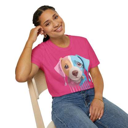 Unisex Dog Shirt Animal Tee Gildan Softstyle 64000 Cotton Tee