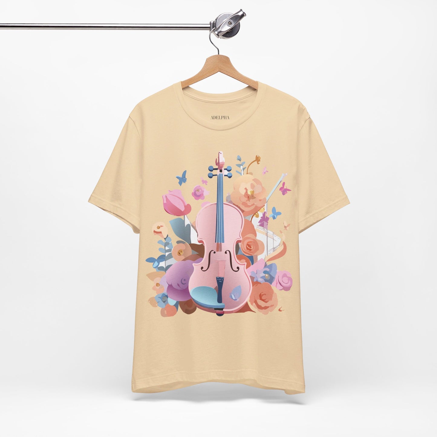 T-Shirt aus natürlicher Baumwolle – Musikkollektion