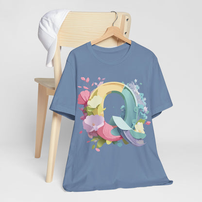 Letter Shirt, Letter Q Shirt - ADELPHA