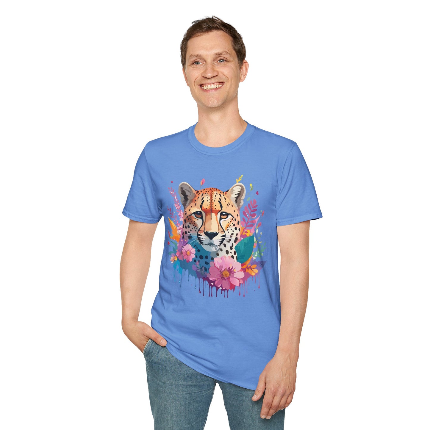 Cheetah Shirt, Shirt with Cheetah, Cheetah Tee, Shirt with Animals