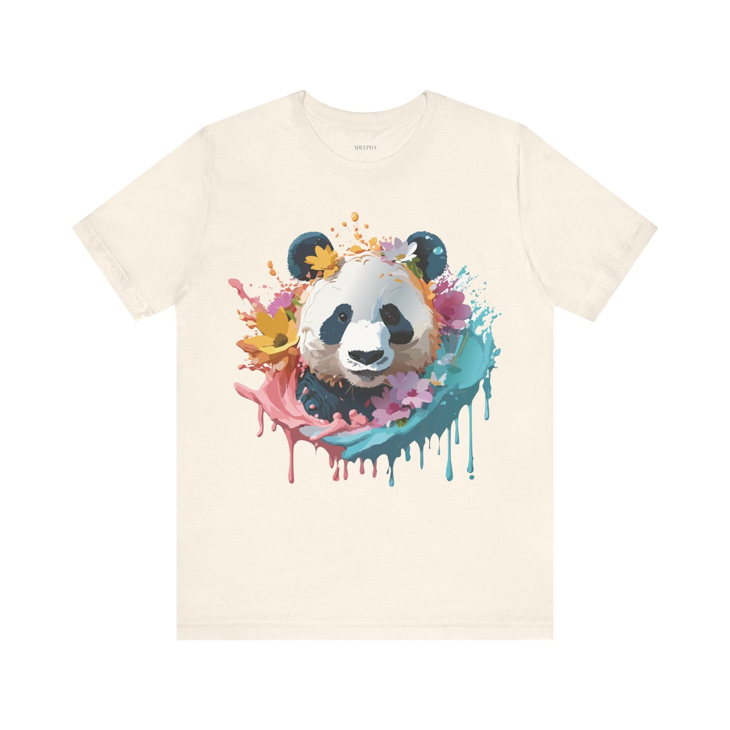 T-Shirt aus natürlicher Baumwolle mit Panda