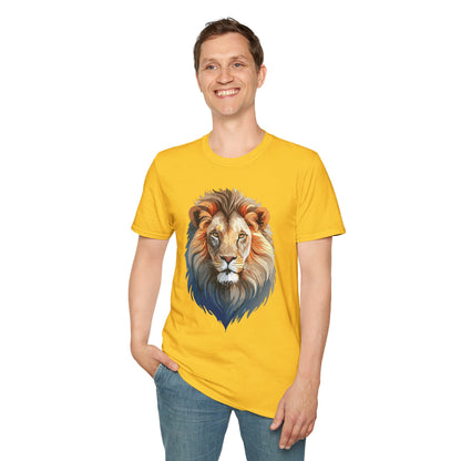Gildan Lion Graphic Short Sleeve Softstyle Tee 100 Percent Cotton