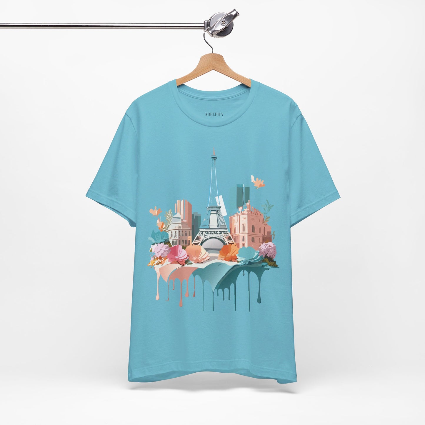 Natural Cotton Tee Shirt - Beautiful Places Collection - Paris