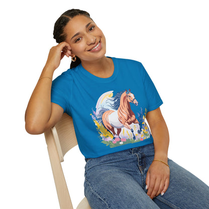 Horse Shirt Unisex Gildan Softstyle Tee 100 Ring Spun Cotton