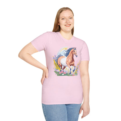 Horse Shirt Unisex Gildan Softstyle Tee 100 Ring Spun Cotton