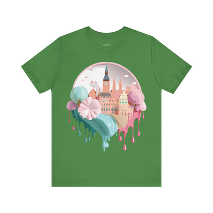 Natural Cotton Tee Shirt - Beautiful Places Collection - Prague Printify