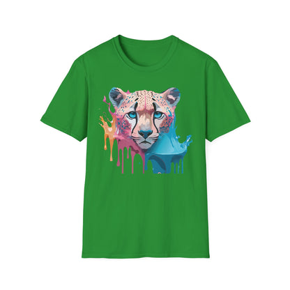Unisex Cheetah Tee Softstyle Gildan 64000 100 Percent Cotton