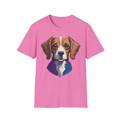 Dog Shirt Unisex Animal Print Tee Softstyle 100 Percent Cotton Gildan 64000