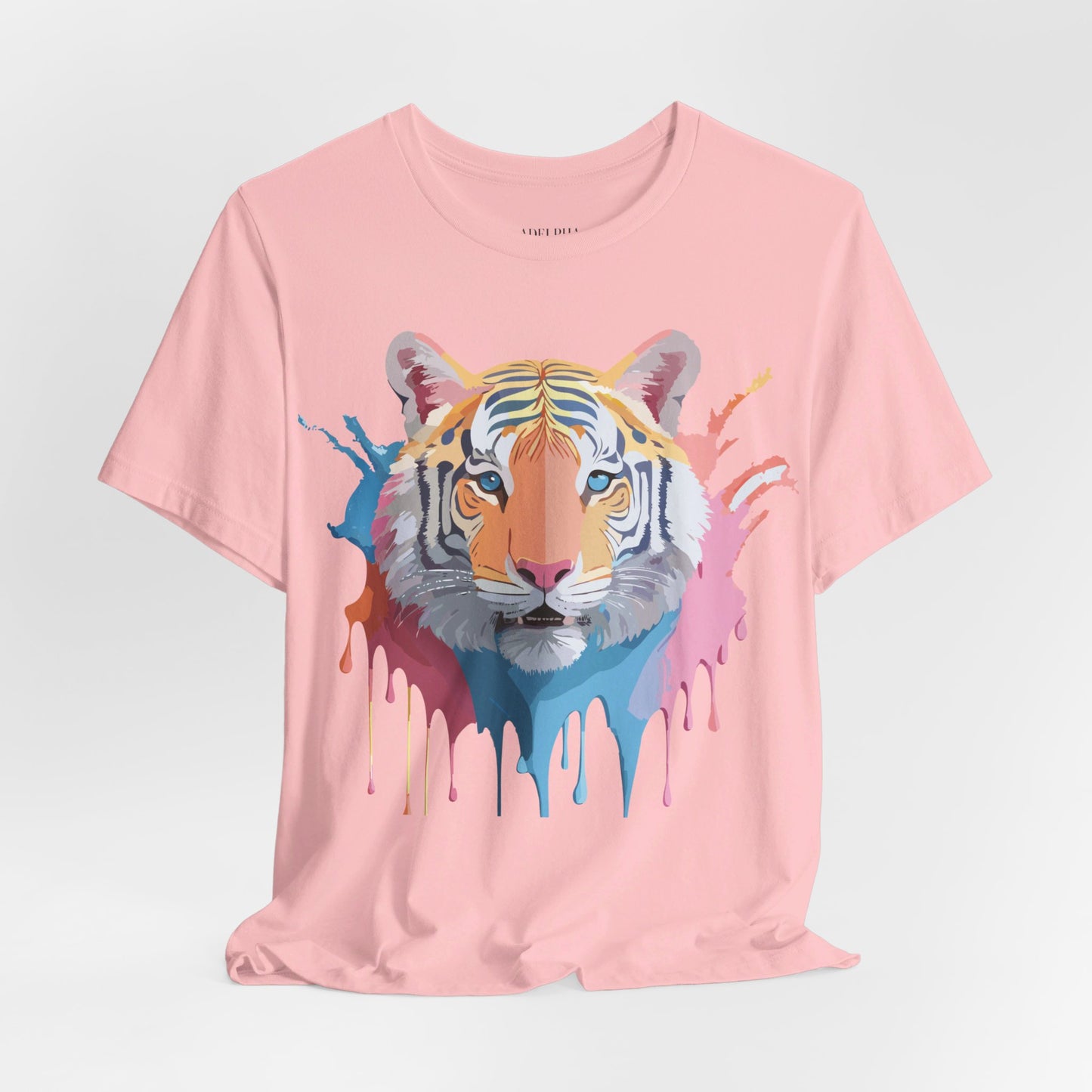 Natural Cotton Tee Shirt with Tiger