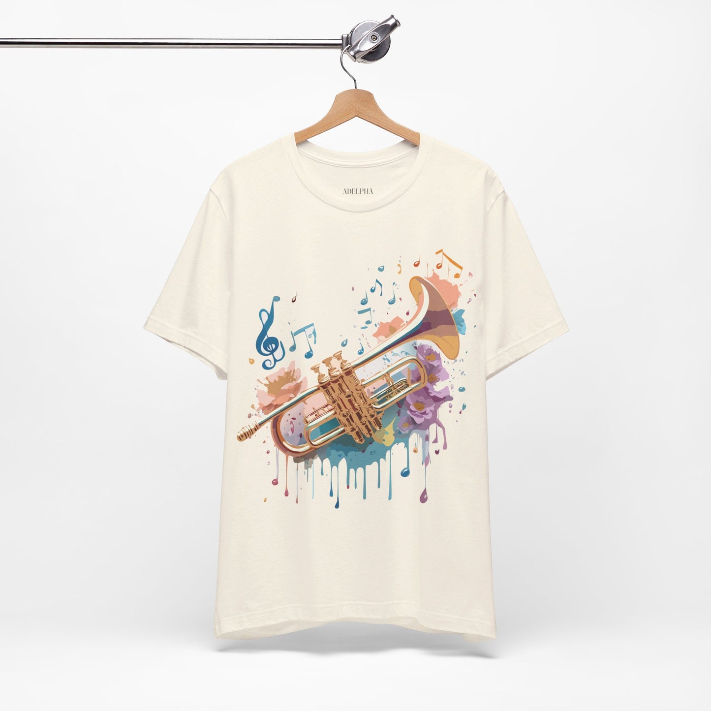 T-Shirt aus natürlicher Baumwolle – Musikkollektion