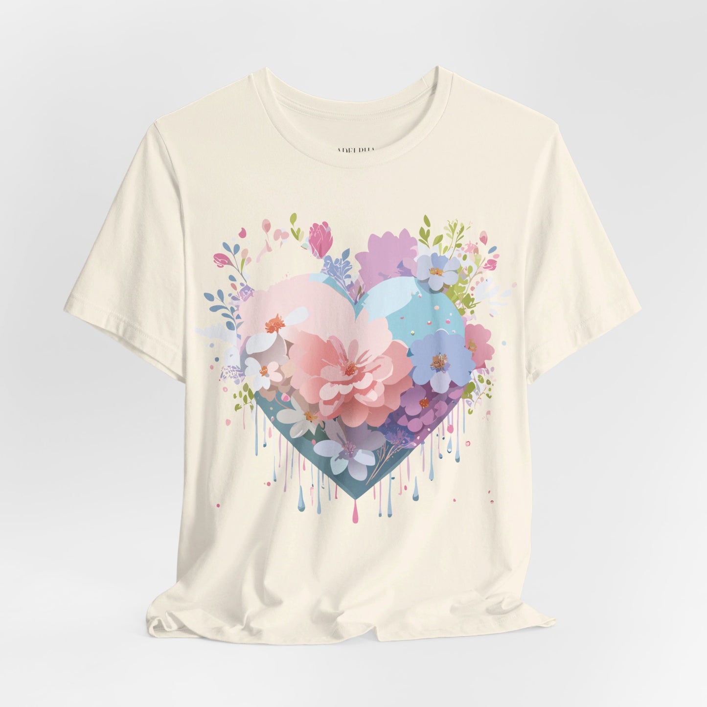 Natural Cotton Tee Shirt - Love story Collection