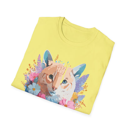 Unisex Cat Shirt Softstyle Tee 100 Percent Ring Spun Cotton Gildan 64000