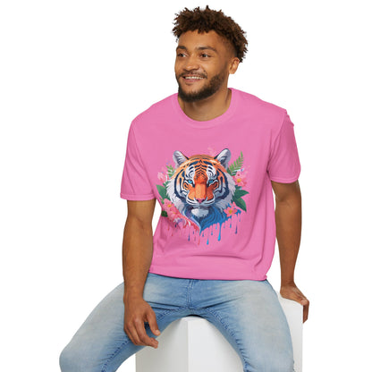 Tiger Shirt Unisex Animal Tee Softstyle Gildan 64000 Cotton Tee
