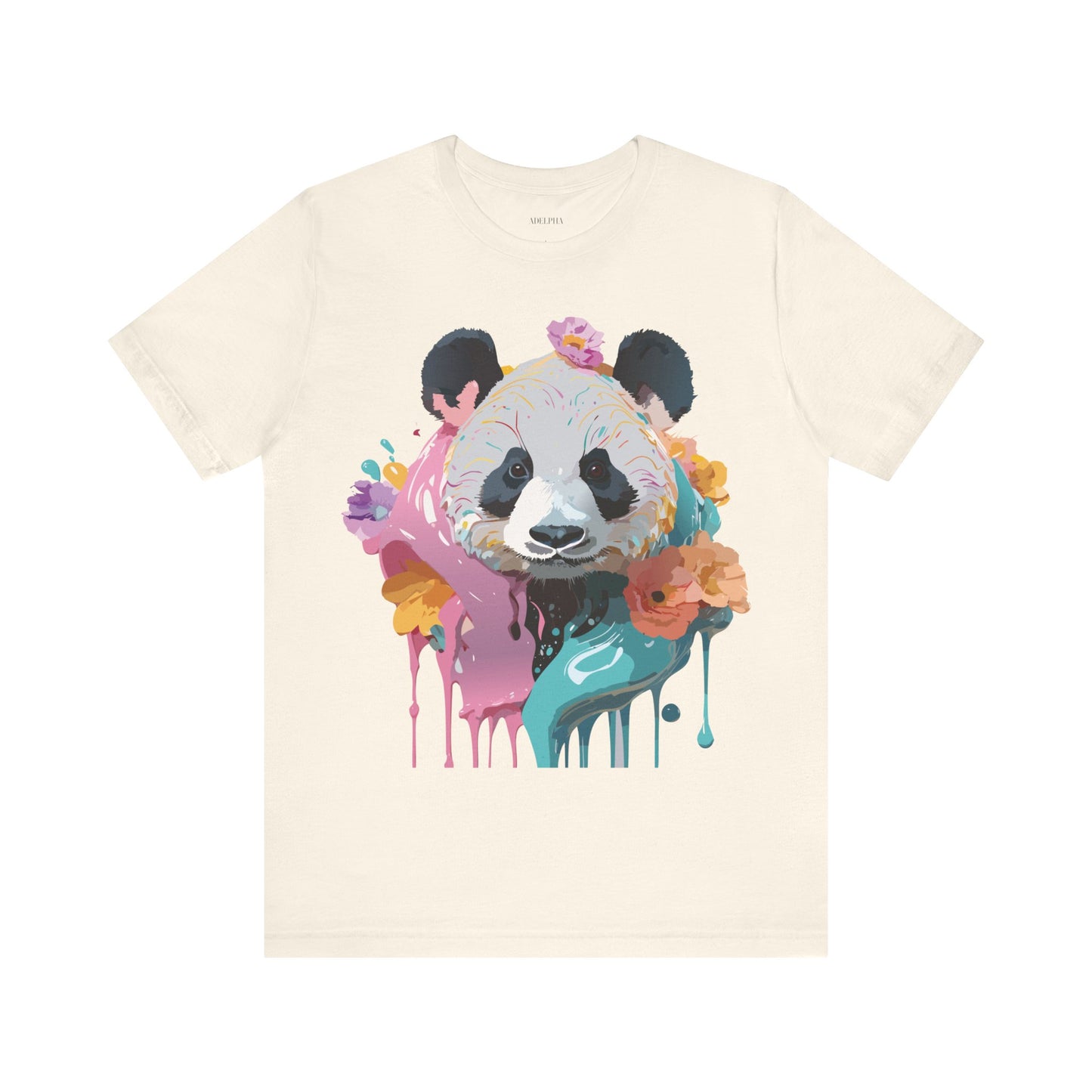 T-shirt en coton naturel avec panda