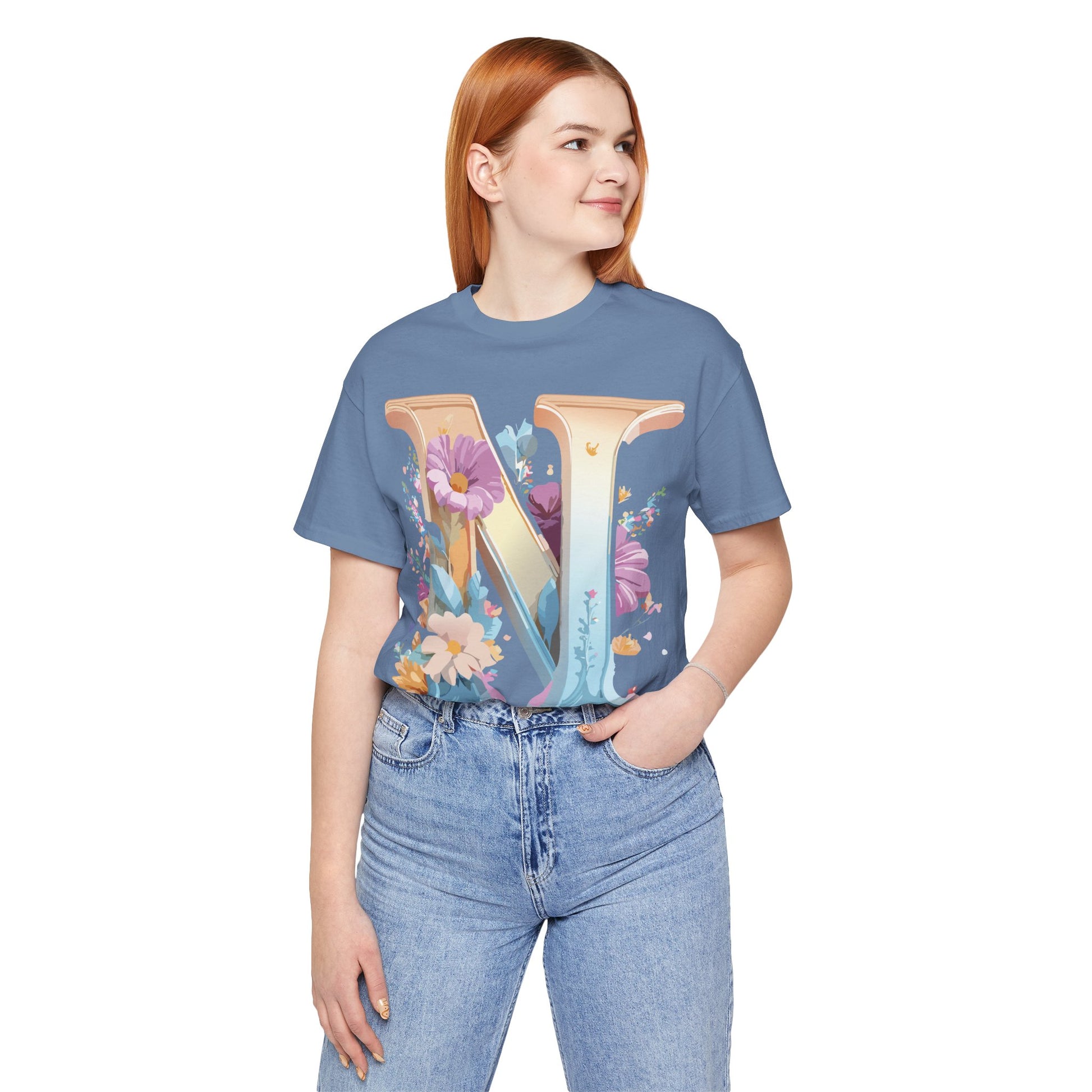 Letter Shirt, Letter N Shirt - ADELPHA