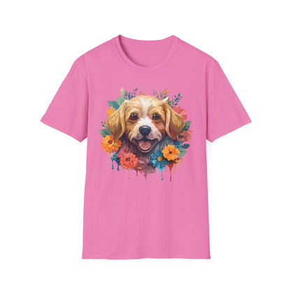 Dog Shirt Unisex Animal Tee Softstyle 64000 Gildan Cotton Tee