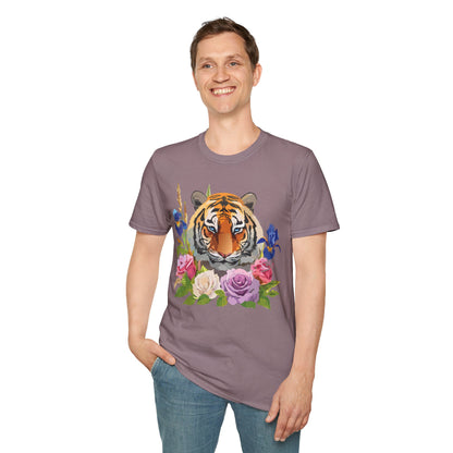 Unisex Tiger Shirt Softstyle Graphic Tee 100 Percent Cotton Apparel