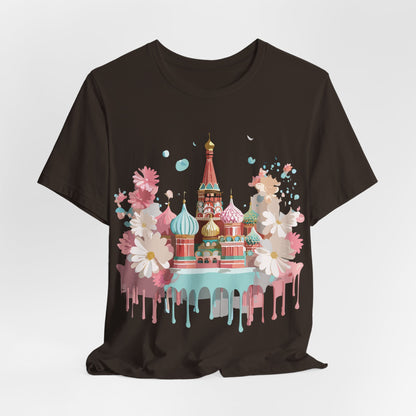 Natural Cotton Tee Shirt - Beautiful Places Collection - Moscow Printify