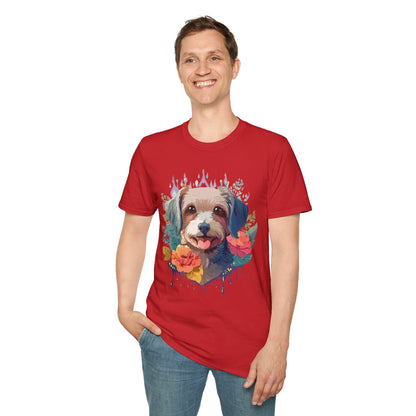 Dog Shirt Unisex Animal Tee Gildan Softstyle 64000 Short Sleeve Tee