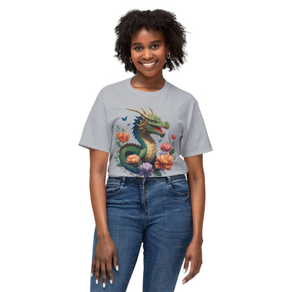 Dragon T Shirt With Art Print HD Cotton Unisex Tee Vintage Dragon Design