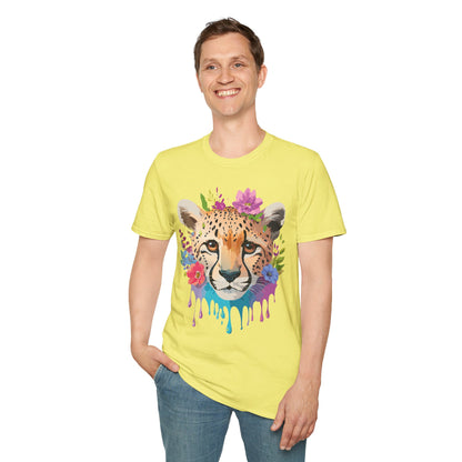 Cheetah Print Unisex Softstyle T Shirt Gildan 64000 Tee For Everyday Comfort