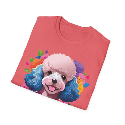 Unisex Dog Shirt Softstyle Tee 100 Percent Cotton Animal Print