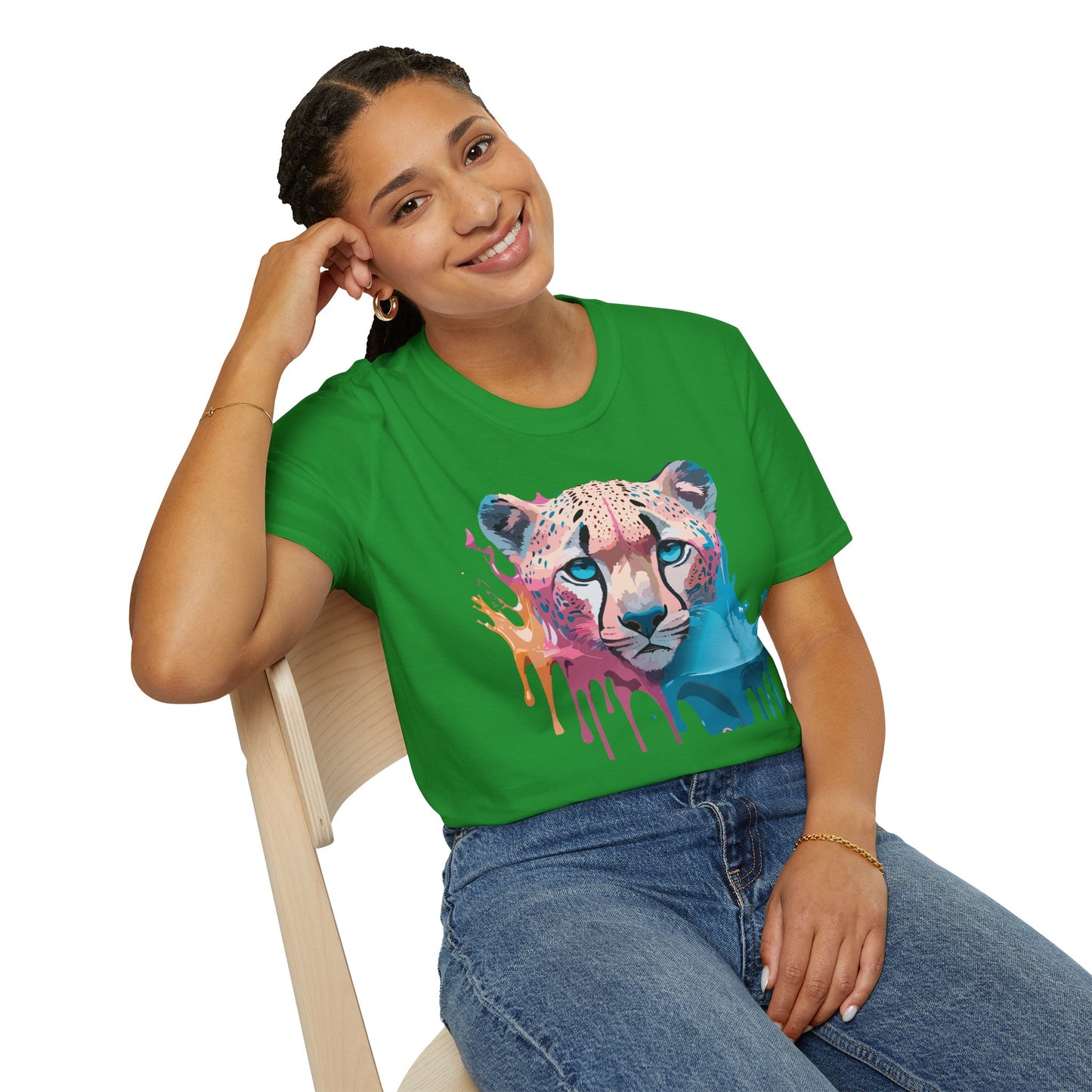Cheetah Shirt, Shirt with Cheetah, Cheetah Tee, Shirt with Animals