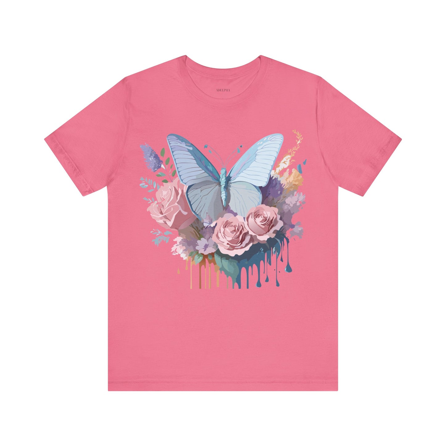 T-shirt en coton naturel avec papillon