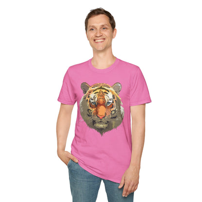 Unisex Tiger Shirt Gildan Softstyle 64000 Cotton Tee For Everyday Comfort