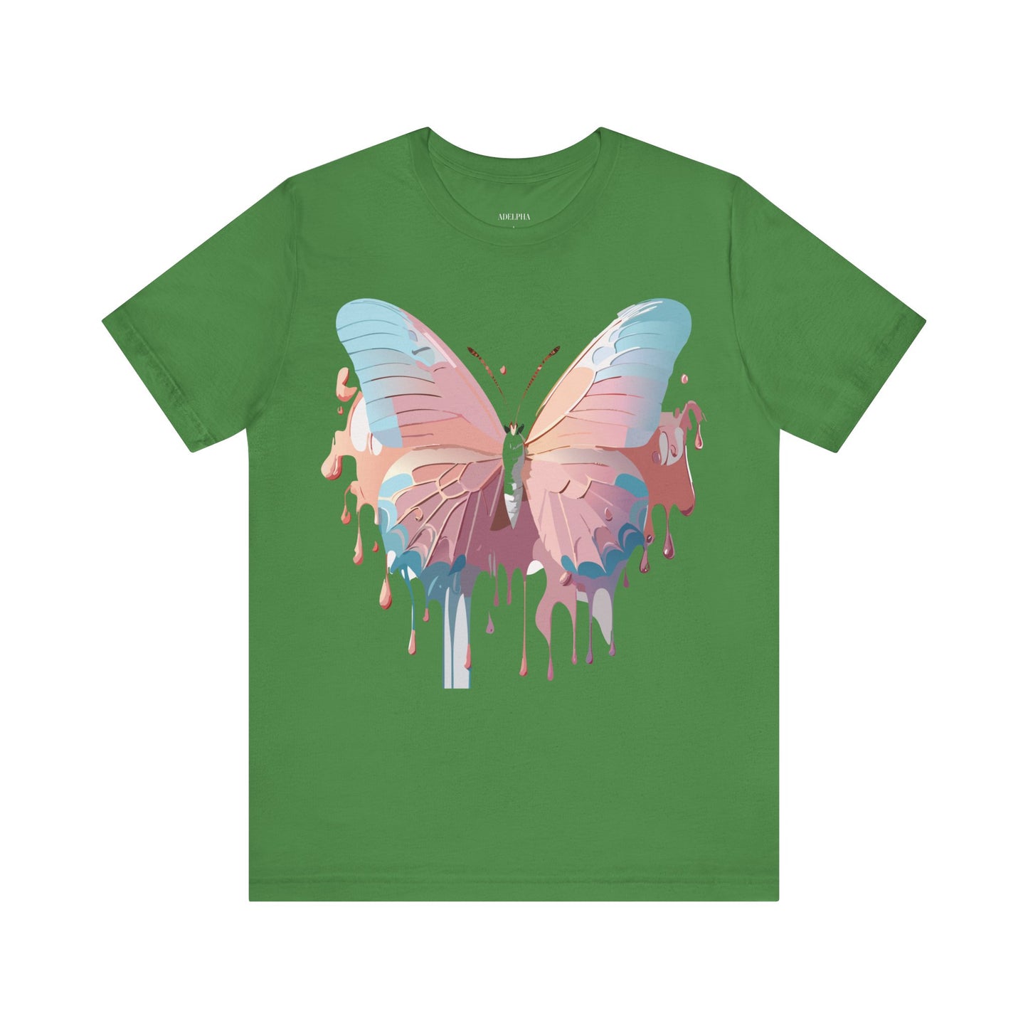 T-Shirt aus natürlicher Baumwolle mit Schmetterling