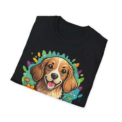 Dog Lover Unisex Animal Print T Shirt Cotton Tee Gildan Softstyle 64000