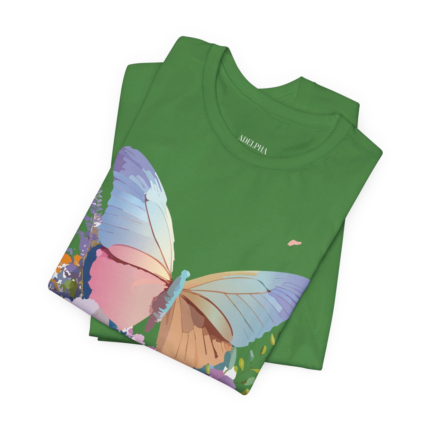 T-shirt en coton naturel avec papillon