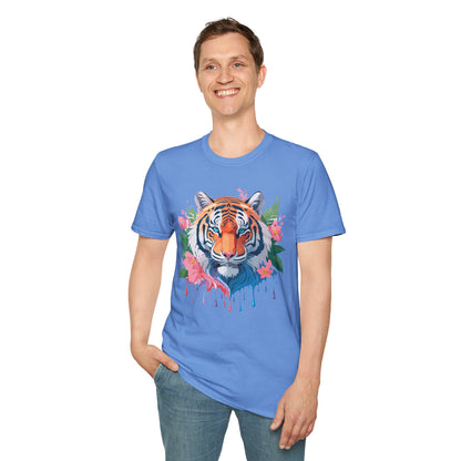 Tiger Shirt Unisex Animal Tee Softstyle Gildan 64000 Cotton Tee