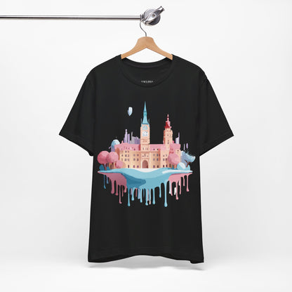 Natural Cotton Tee Shirt - Beautiful Places Collection - Prague Printify