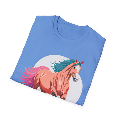 Unisex Horse Shirt Tee Gildan Softstyle 64000 Premium Ringspun Cotton