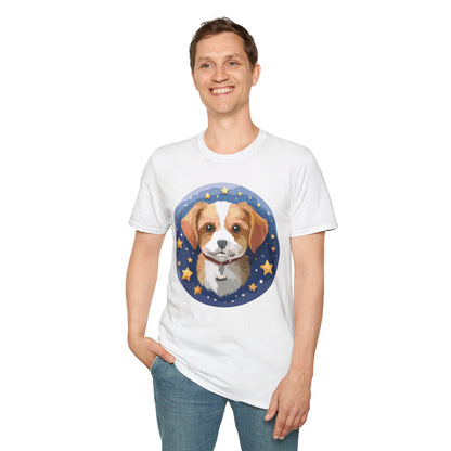 Unisex Dog Shirt Animal Print Tee Gildan Softstyle 64000 Cotton